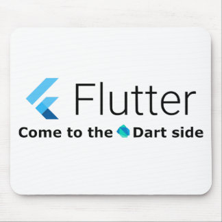 Flutter: Come to the Dart Side White Mousepad