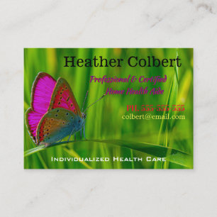 Flutter Friendly Special Caregiver Business Card