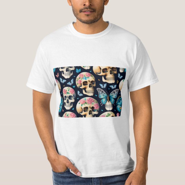 Flutter & Grace: Elegant Butterfly T-Shirt Designs (Front)