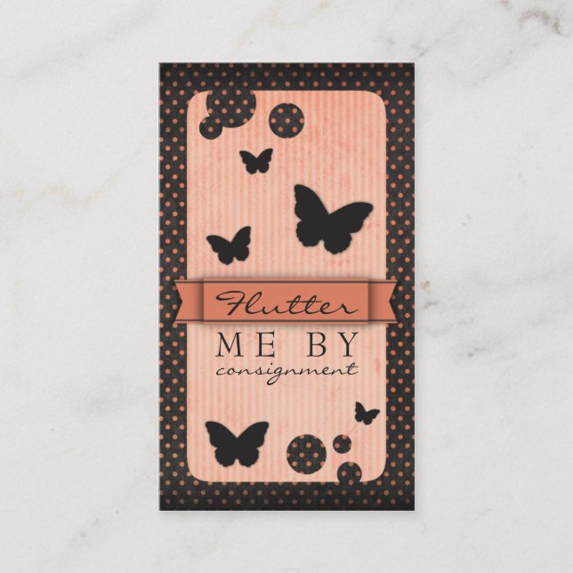Flutter Me By Business Cards (Front)