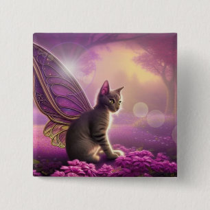 Flutter Mytt Kitty 15 Cm Square Badge