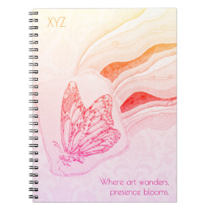 Flutterby Butterfly Spiral Notebook
