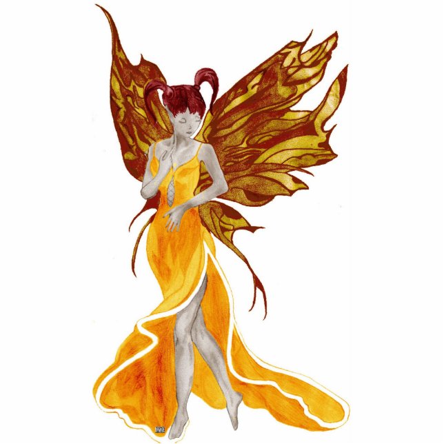 Flutterby Fae (Sunbeam) Acrylic Sculpture Standing Photo Sculpture (Front)