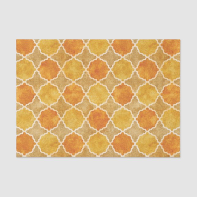 Flutterby Fall Geometric Tissue Paper (Front)
