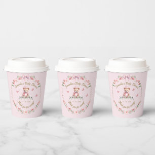 Flutterby Love: Blooms and Butterflies Shower Bib Paper Cups