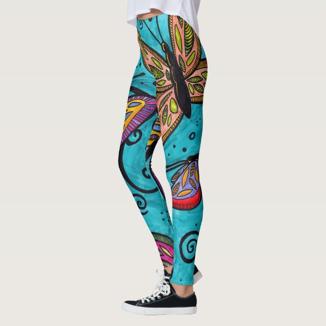 "Flutterbye" Leggings (Left)