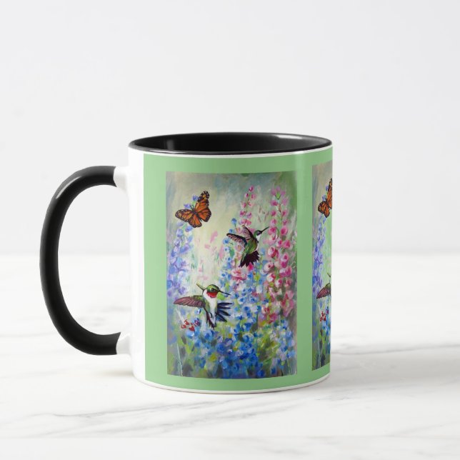 Flutterbyes and Hummers & Summer Mug (Left)