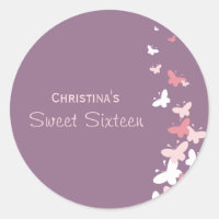 Fluttering Butterflies Favour Stickers/Envelope Se