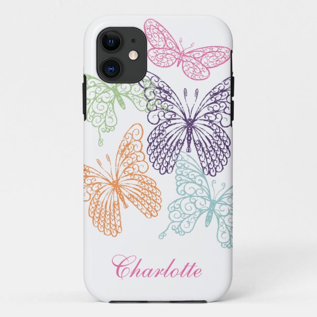 Fluttering Butterflies iPhone 5Case-Mate Barely Case-Mate iPhone Case (Back)