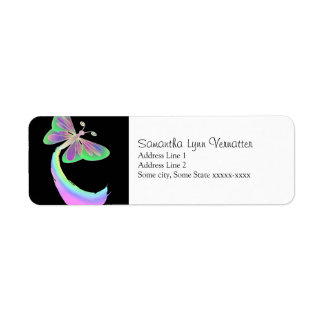 Fluttering butterfly on Black By: Mendi