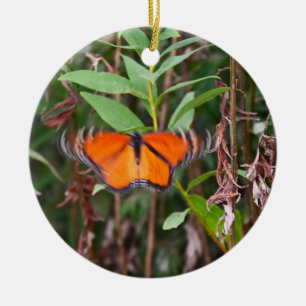 Fluttering Butterfly Photo Ornament