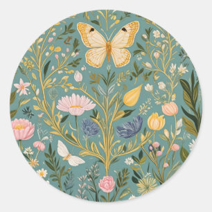 Fluttering Dreamscape Classic Round Sticker