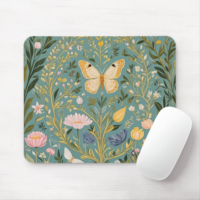 Fluttering Dreamscape Mouse Mat (With Mouse)