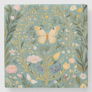Fluttering Dreamscape Stone Coaster