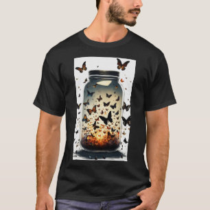 "Fluttering Elegance: Butterfly-Inspired T-shirts 