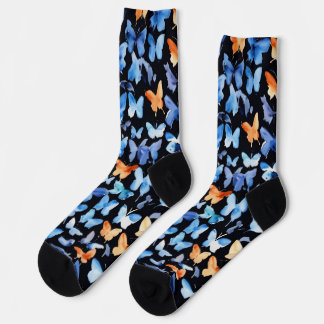 Fluttering Elegance: Butterfly Printed Socks