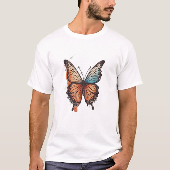 Fluttering Elegance Collection - Butterfly Wings T-Shirt (Front)