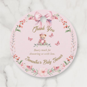 Fluttering Joy: Blooms and Butterflies Favor Tags