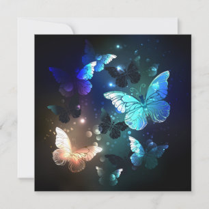 Fluttering Night Butterfly Advice Card