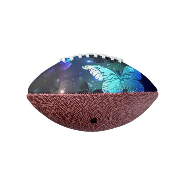 Fluttering Night Butterfly American Football (Rotated 270)