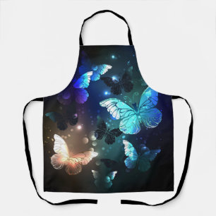 Fluttering Night Butterfly Apron