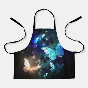 Fluttering Night Butterfly Apron