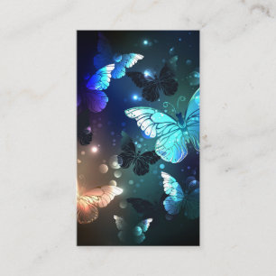 Fluttering Night Butterfly Calling Card