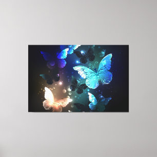 Fluttering Night Butterfly Canvas Print