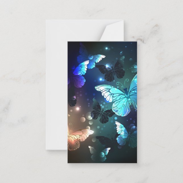 Fluttering Night Butterfly Card (Front)
