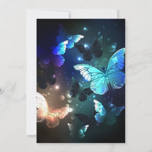 Fluttering Night Butterfly Card