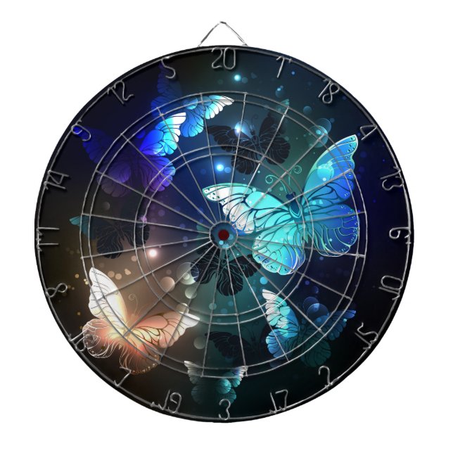 Fluttering Night Butterfly Dartboard (Front)
