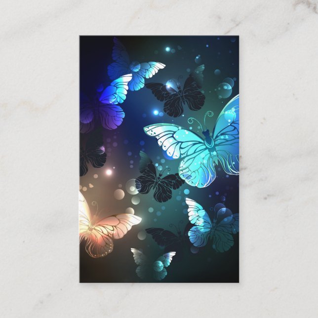 Fluttering Night Butterfly Discount Card (Front)