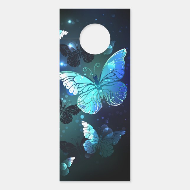 Fluttering Night Butterfly Door Hanger (Front)