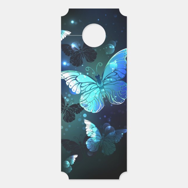 Fluttering Night Butterfly Door Hanger (Front)