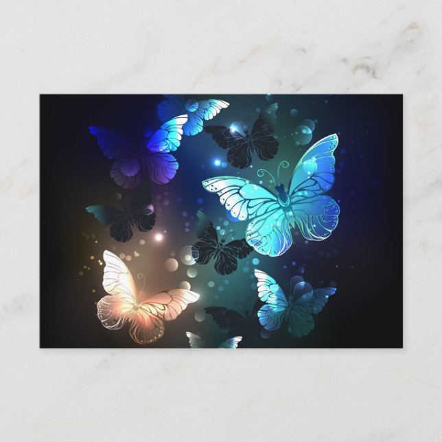 Fluttering Night Butterfly Enclosure Card (Front)