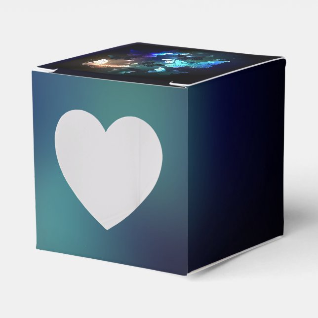 Fluttering Night Butterfly Favour Box (Front Side)