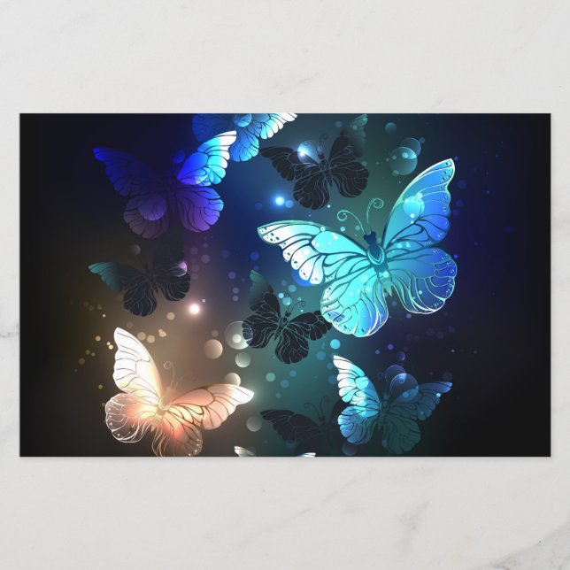 Fluttering Night Butterfly Flyer (Front)