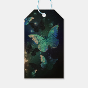 Fluttering Night Butterfly Gift Tags