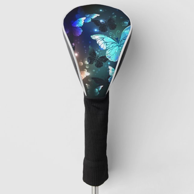 Fluttering Night Butterfly Golf Head Cover (Front)