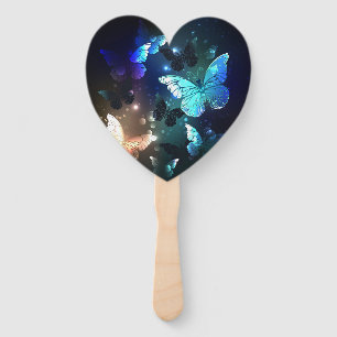 Fluttering Night Butterfly Hand Fan