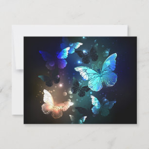 Fluttering Night Butterfly Invitation