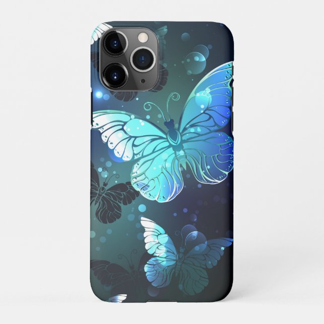 Fluttering Night Butterfly iPhone Case (Back)