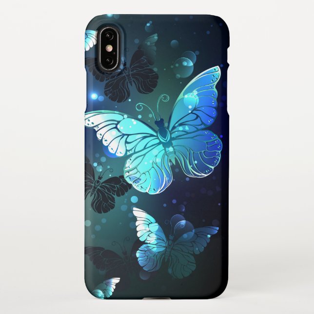 Fluttering Night Butterfly iPhone Case (Back)