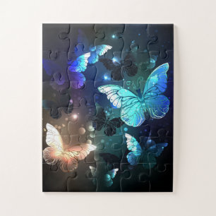 Fluttering Night Butterfly Jigsaw Puzzle
