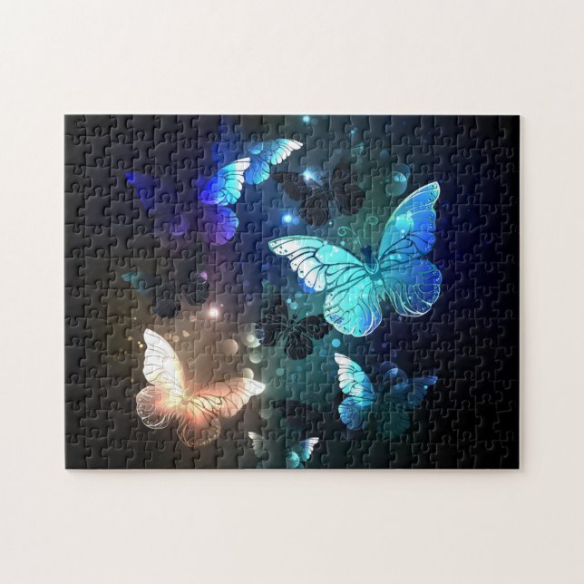 Fluttering Night Butterfly Jigsaw Puzzle (Horizontal)