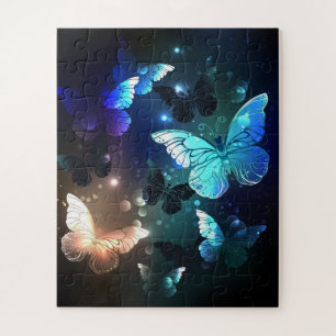 Fluttering Night Butterfly Jigsaw Puzzle
