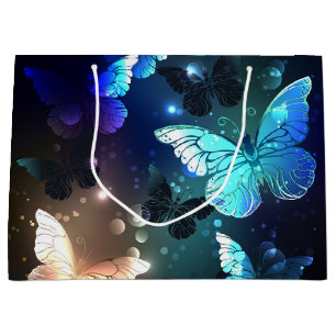 Fluttering Night Butterfly Large Gift Bag
