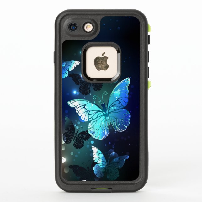 Fluttering Night Butterfly LifeProof iPhone Case (Back)
