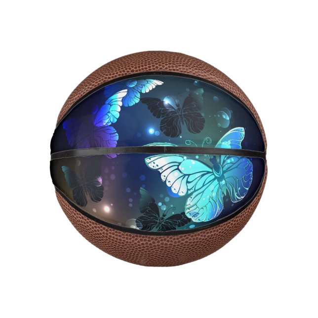 Fluttering Night Butterfly Mini Basketball (Front)