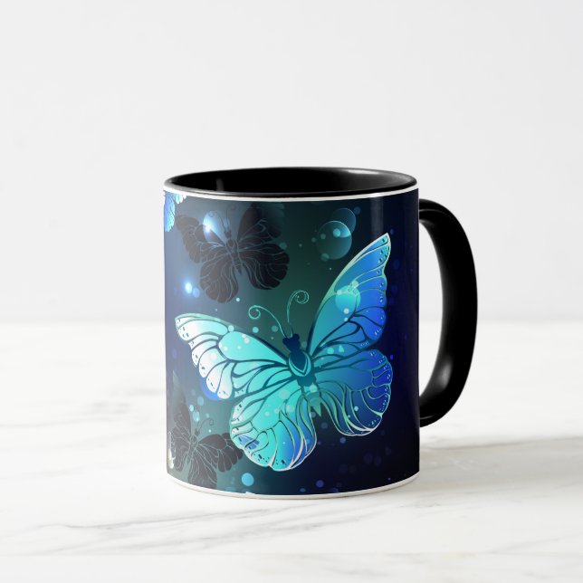 Fluttering Night Butterfly Mug (Front Right)